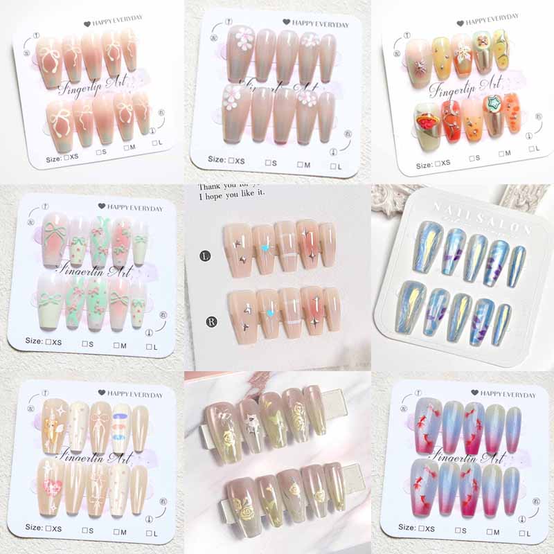 Nail Art Eye Cat - 10 Buah Kelopak Relief 3D Kualitas