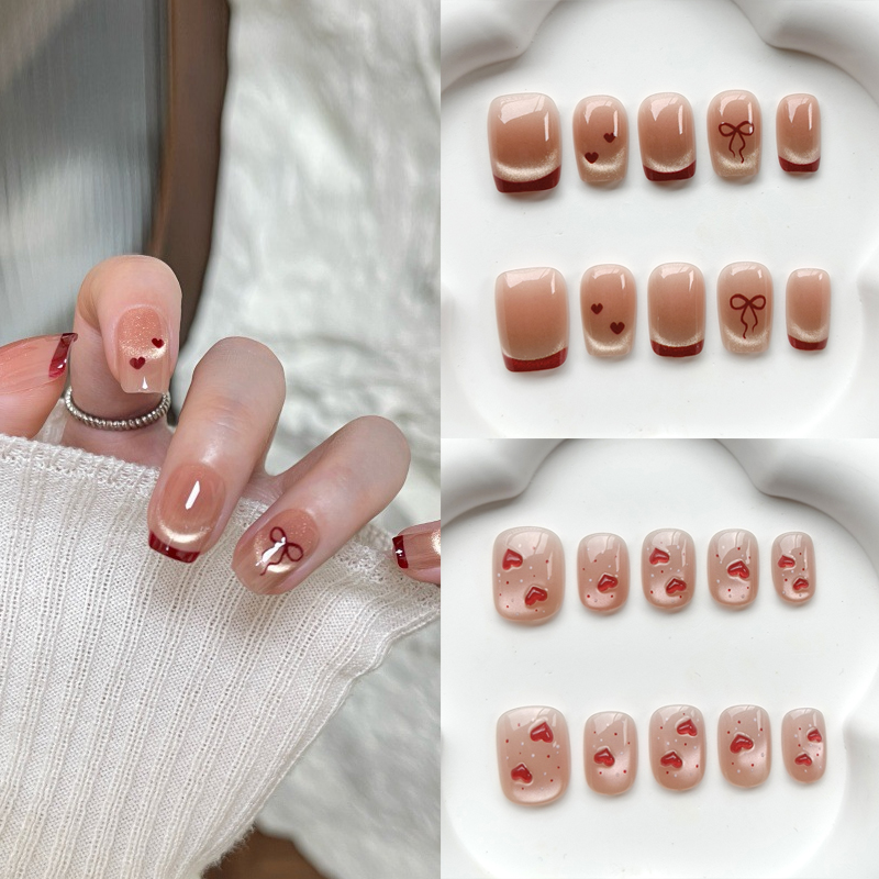 Nail Art Eye Cat - 10 Buah Stiker Kuku Gaya Prancis