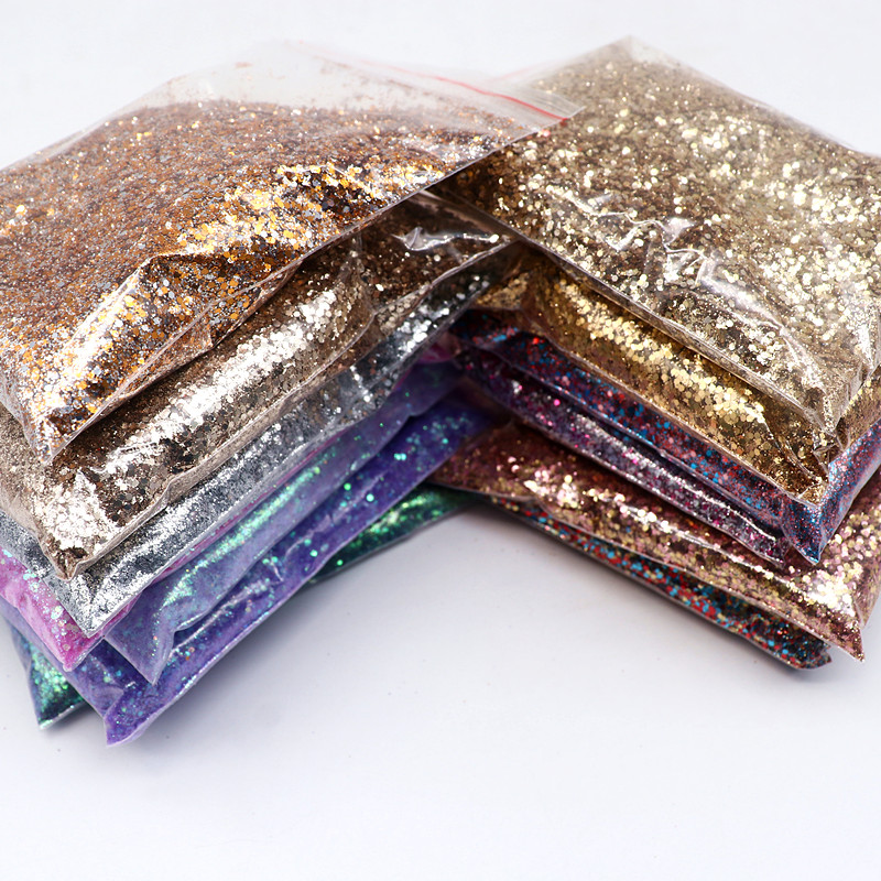 Nail Art Violet - 50G/Tas Set Kutek Kuku Glitter Hologram