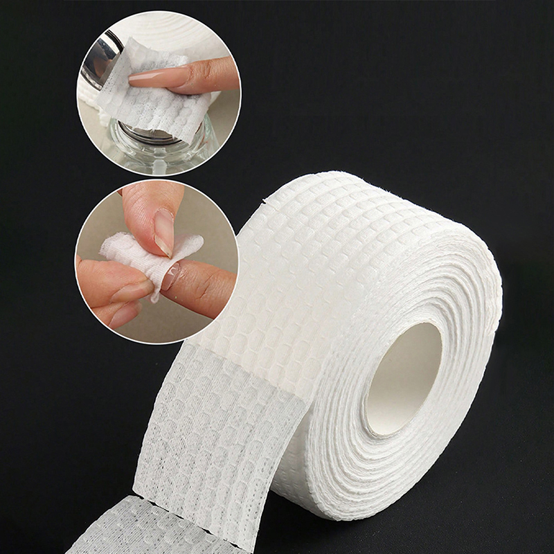 Nail Art Remover - 【500/1000 Buah Gulungan Kapas Pembersih Kutek