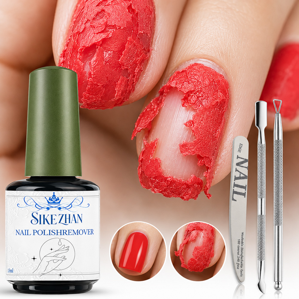 Nail Art Remover - SIKEZHAN Penghilang Gel Cepat Ajaib, Pembersih