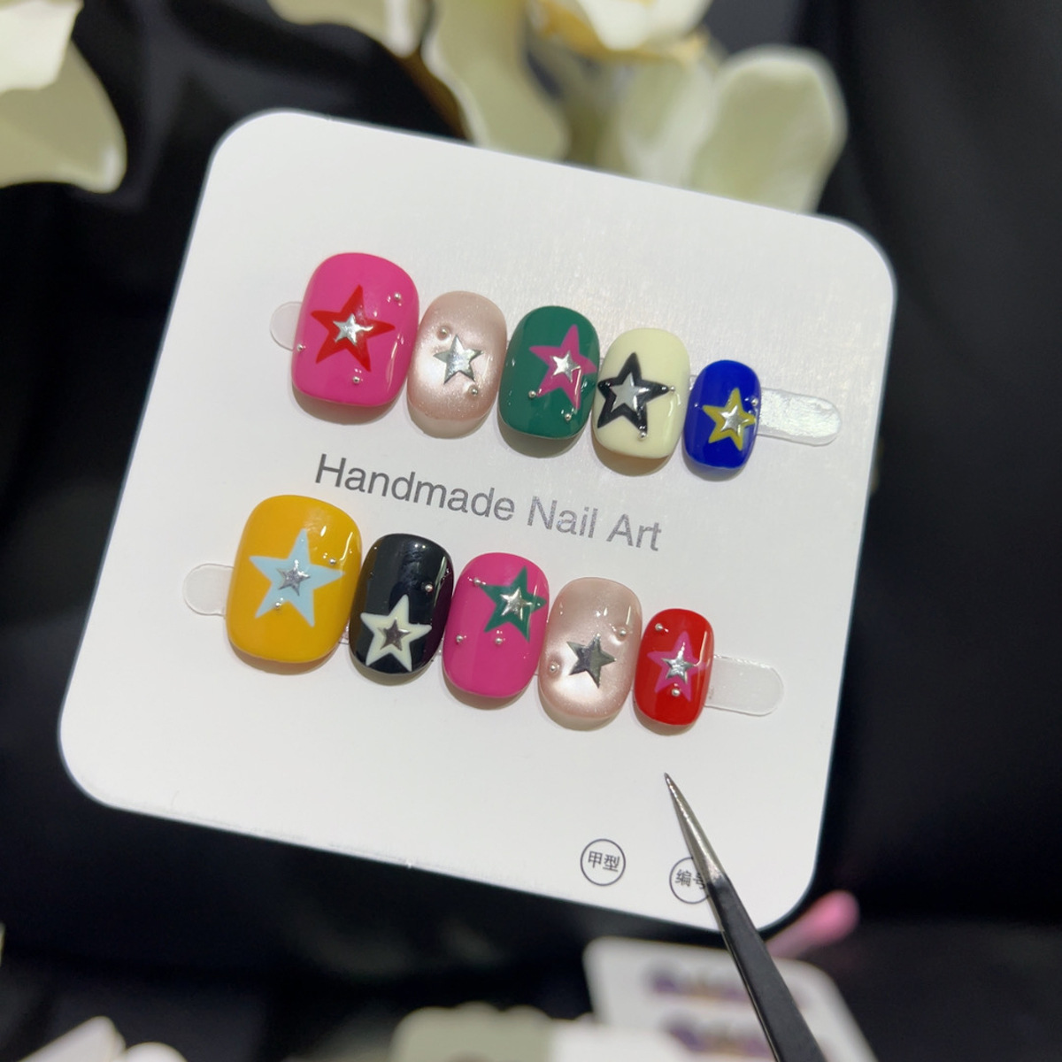 10 Buah Mata Kucing Glitter Pe - Nail Art Eye Cat ulasan dan harga