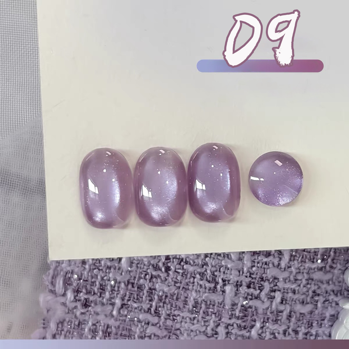 SHAKA 1pcs Ice Transparent Whi - Nail Art Lilac ulasan dan harga