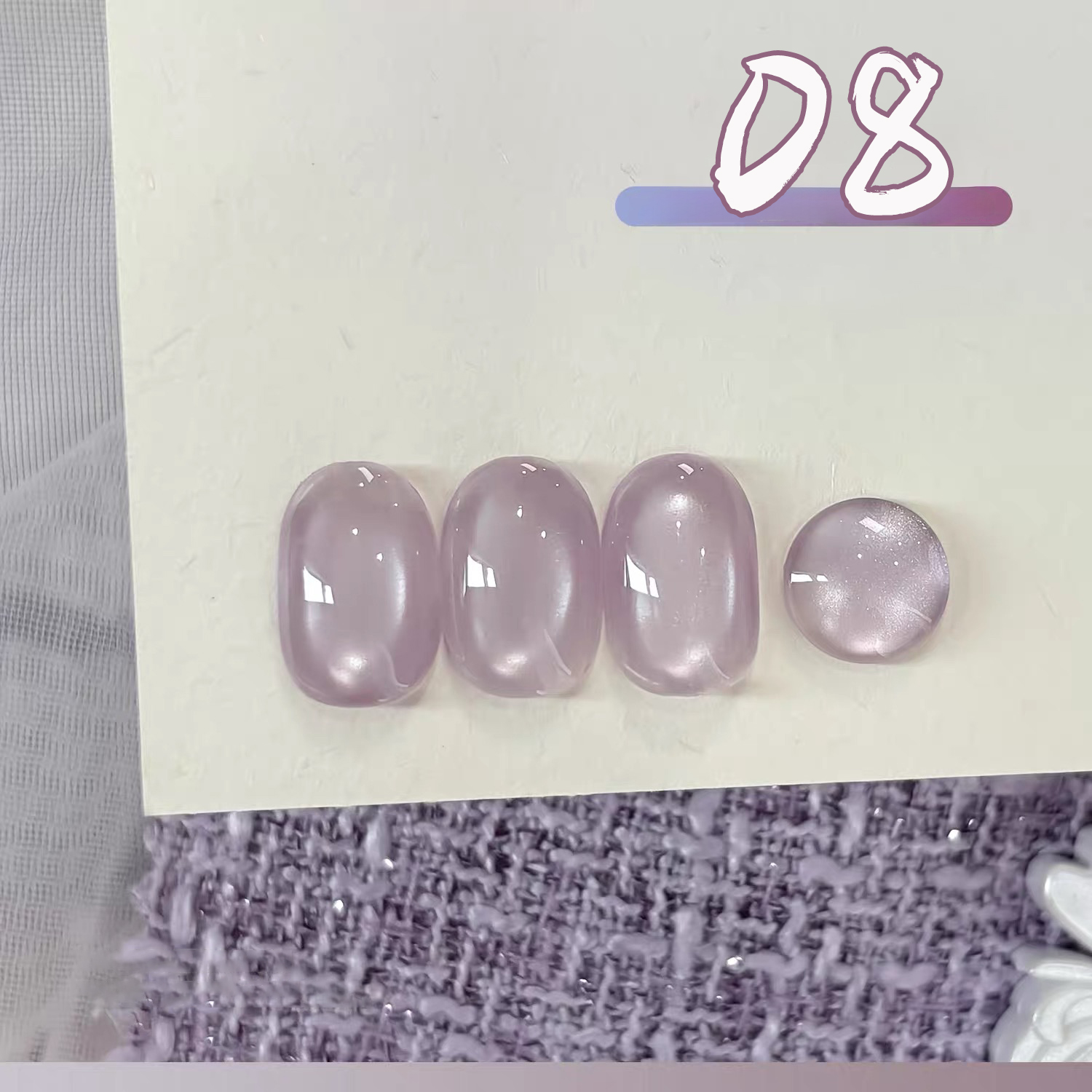 SHAKA 1 Buah Cat Kuku Gel Mata - Nail Art Lilac ulasan dan harga