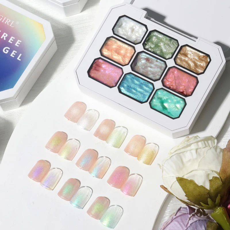 Gel Lukis Kuku 9 Warna Gradasi - Nail Art Gel Polish ulasan dan harga