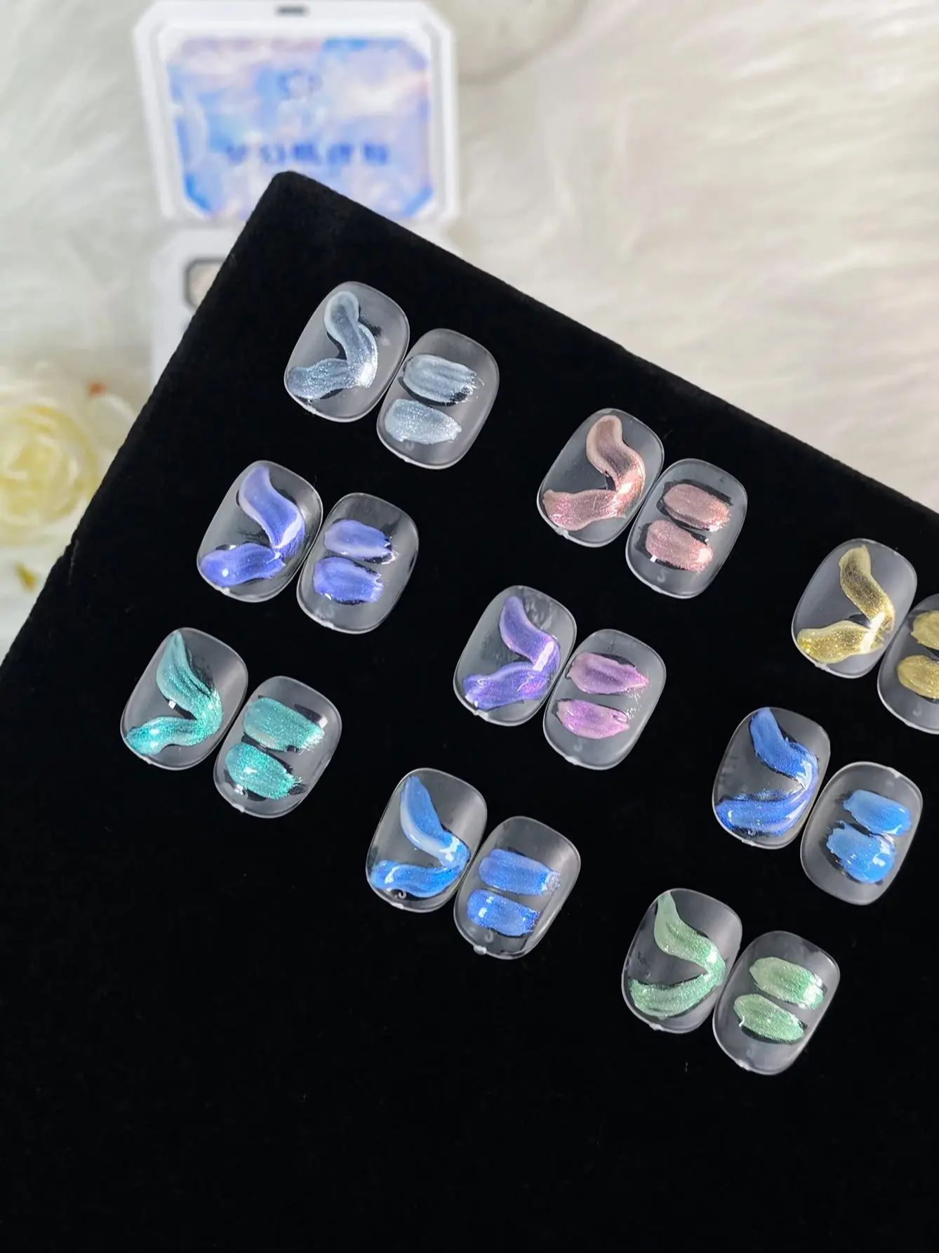 9 Warna Aurora Mutiara Efek Pa - Nail Art Gel Polish ulasan dan harga