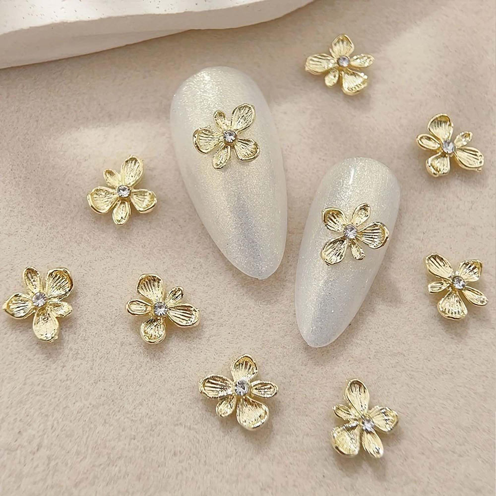 10 Buah Bunga Berlian Imitasi  - Nail Art Lilac ulasan dan harga