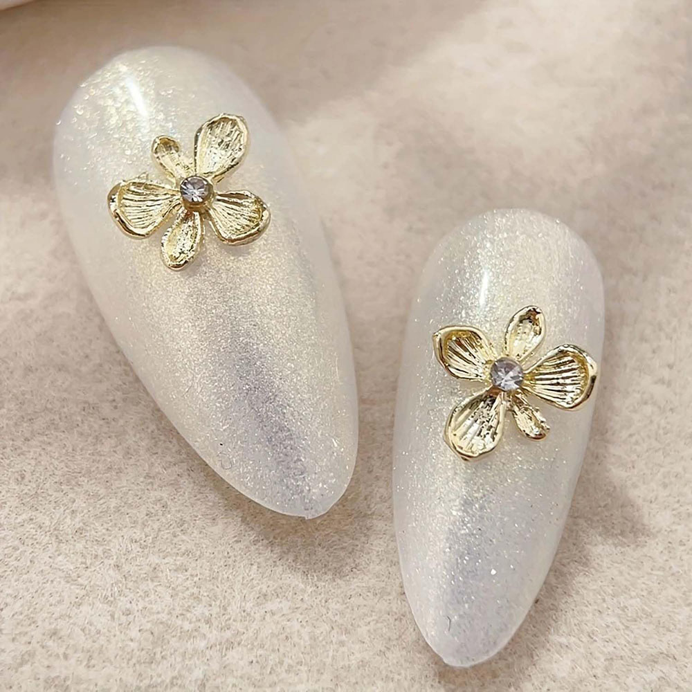 10 Buah Bunga Berlian Imitasi  - Nail Art Lilac ulasan dan harga