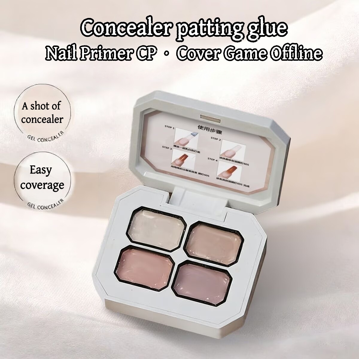 4 Warna Concealer Gel Lukis Gr - Nail Art Gel Polish ulasan dan harga