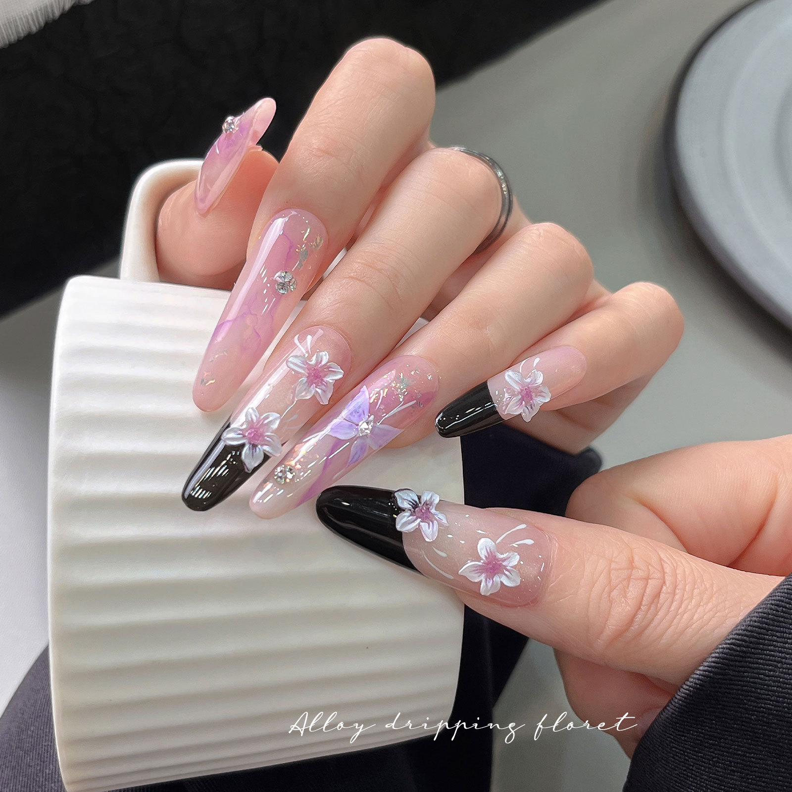 50PCS Hiasan Kuku Bunga Lima K - Nail Art Lotso ulasan dan harga