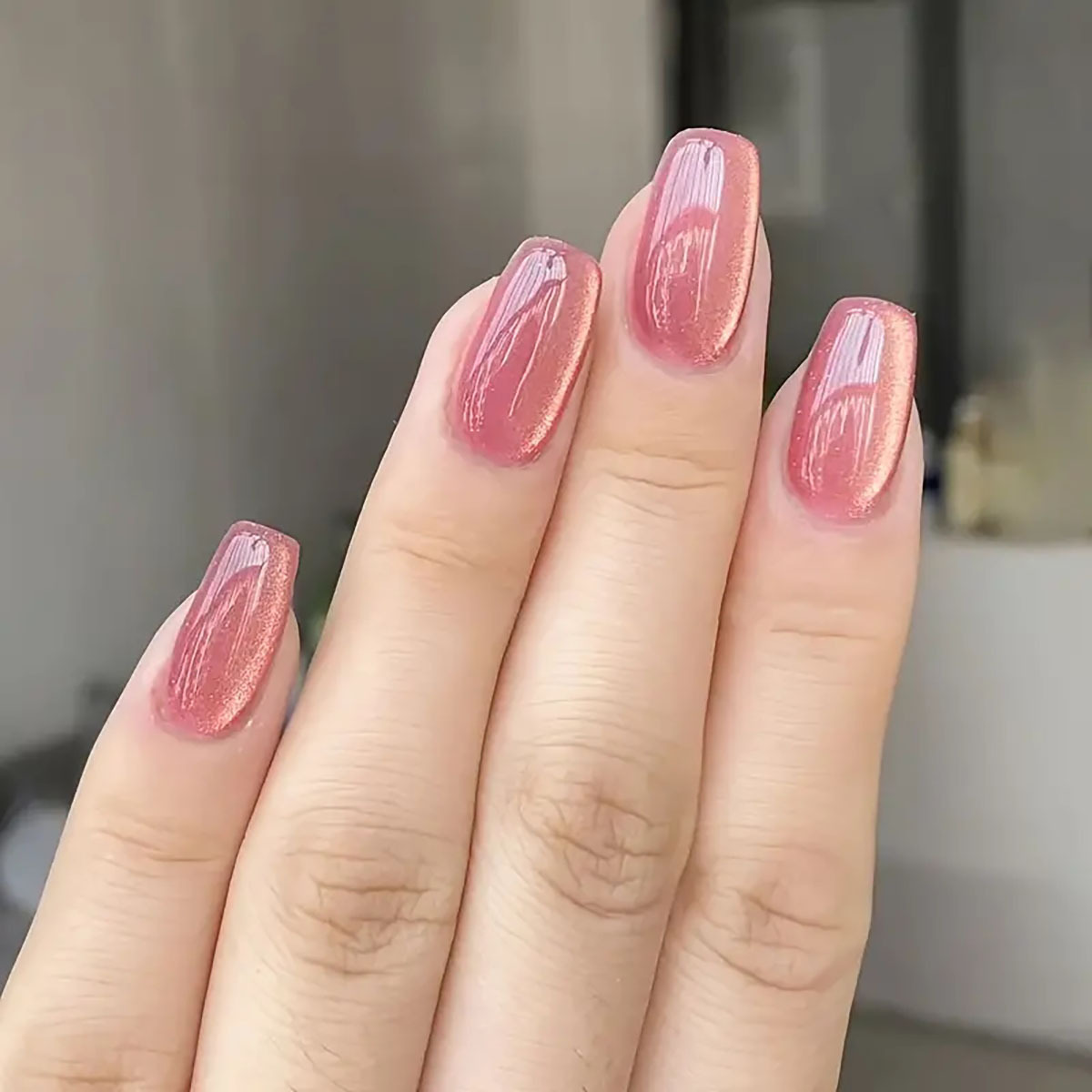 Kuku palsu balet persegi pende - Nail Art Eye Cat ulasan dan harga