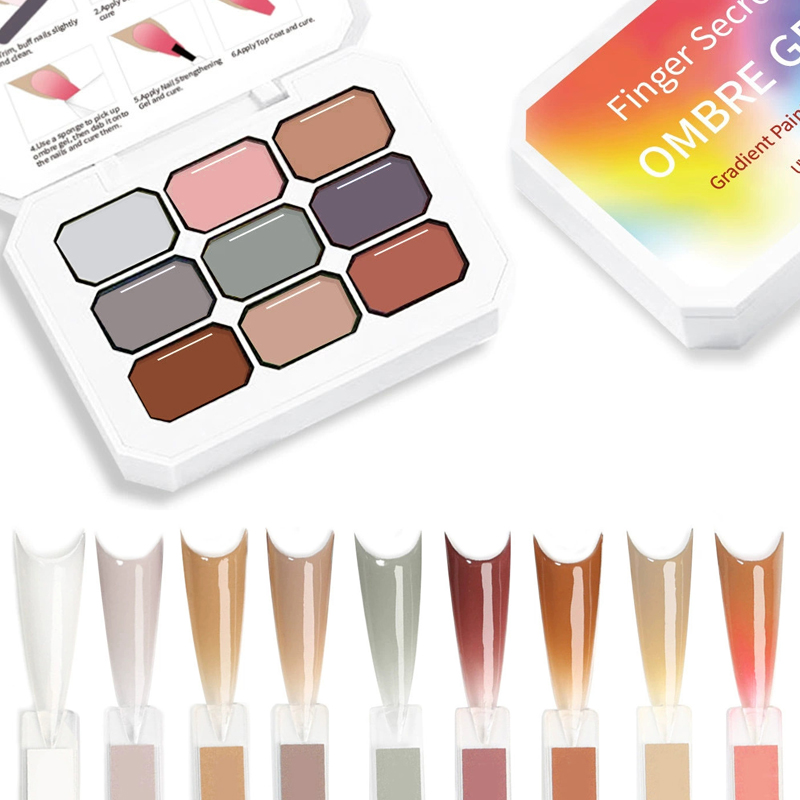 9 Warna Gel Lukis Kuku Gradasi - Nail Art Gel Polish ulasan dan harga