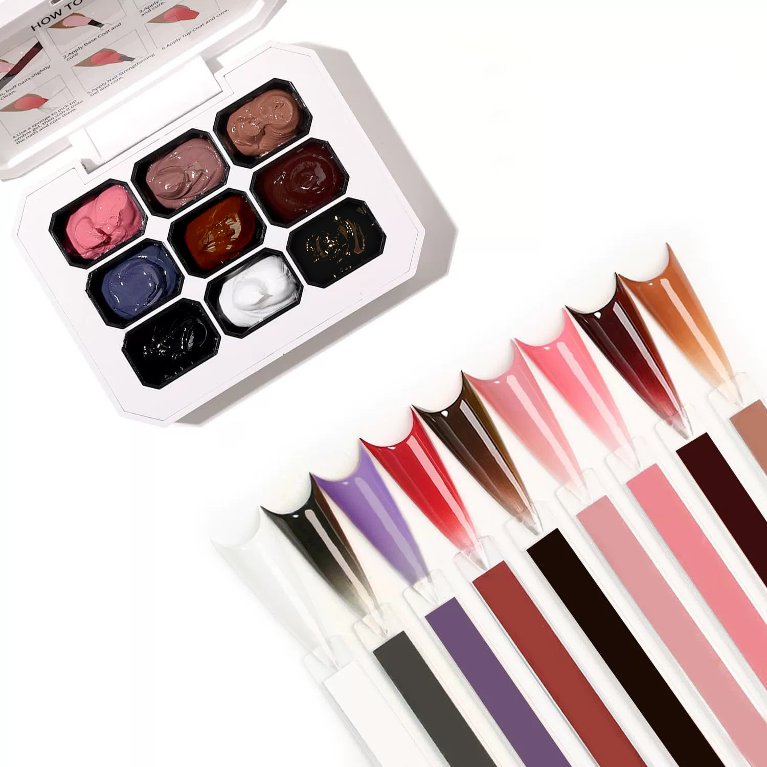 9 Warna Gel Lukis Kuku Gradasi - Nail Art Gel Polish ulasan dan harga