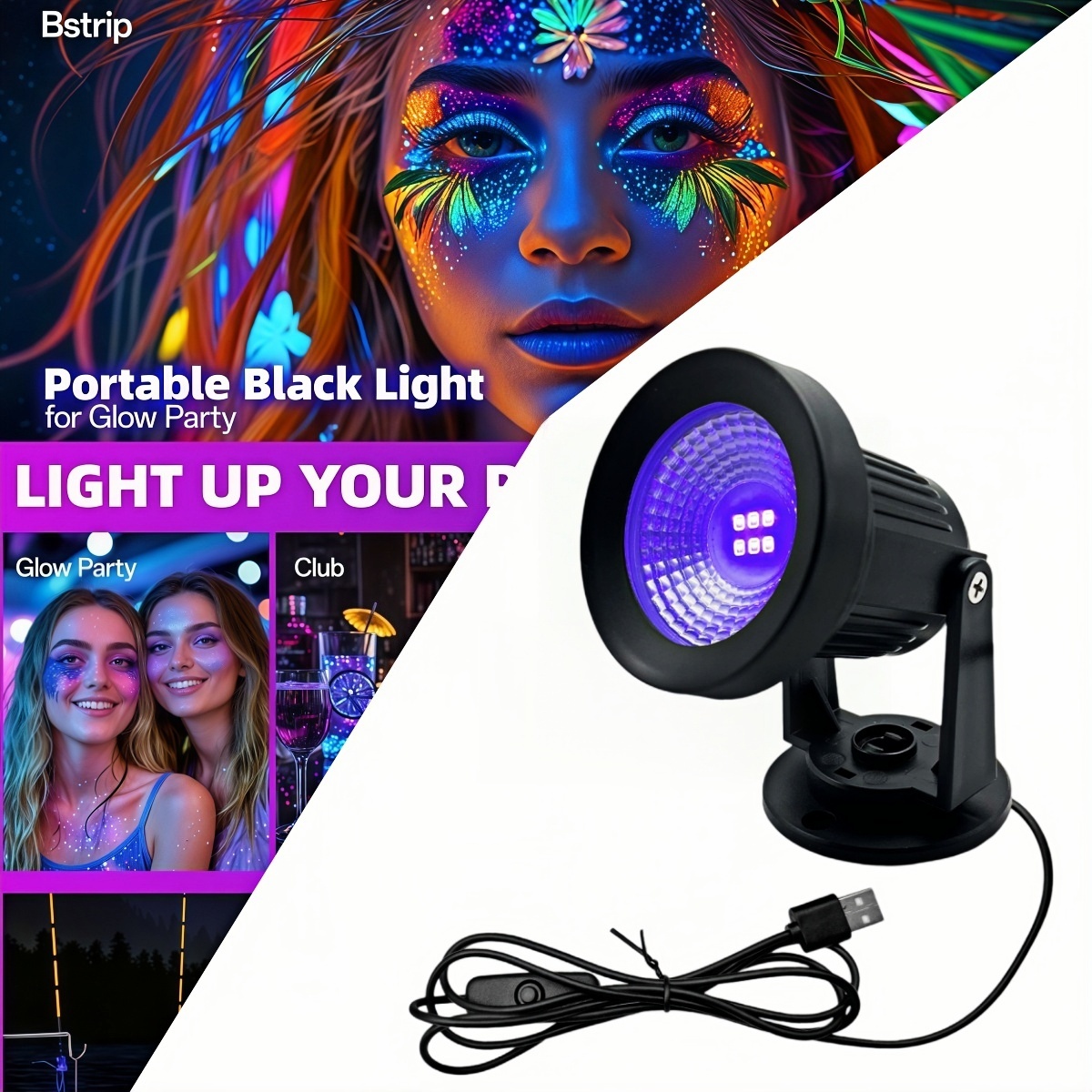 Lampu hitam 395nm, lampu penge - Nail Art Violet ulasan dan harga
