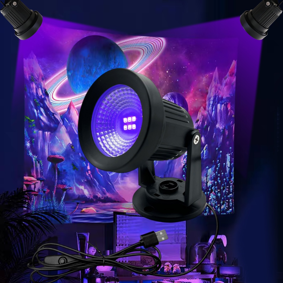 Lampu hitam 395nm, lampu penge - Nail Art Violet ulasan dan harga