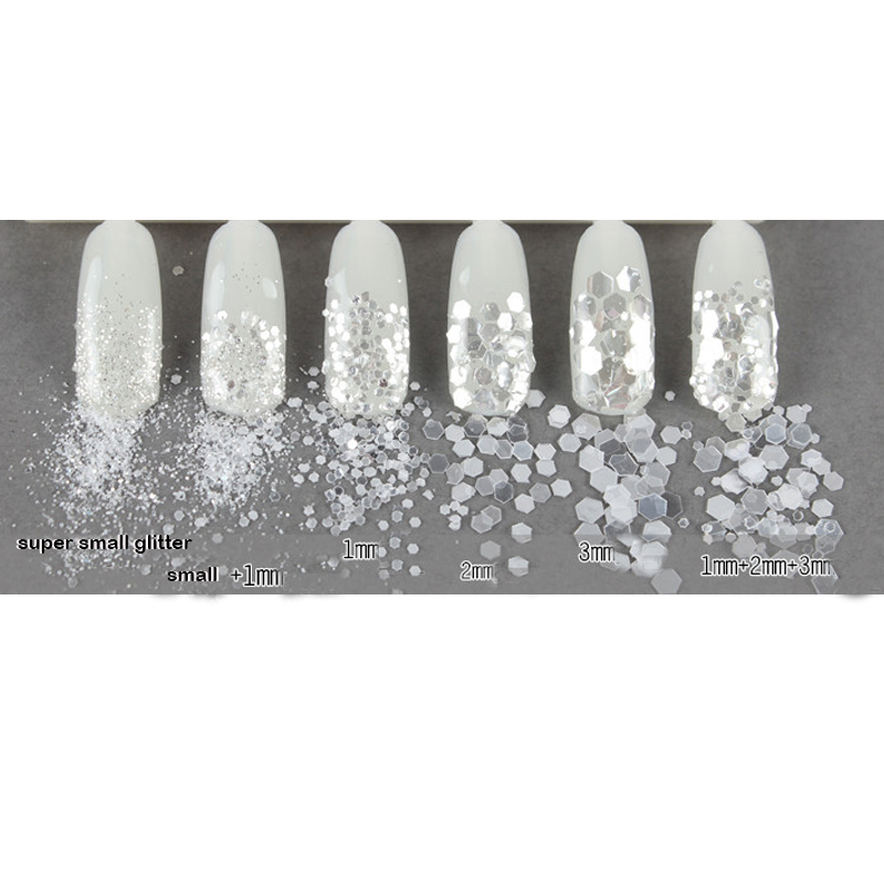 50G/Tas Set Kutek Kuku Glitter - Nail Art Violet ulasan dan harga