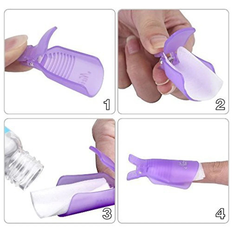 10 Buah Klip Penutup Kuku Akri - Nail Art Remover ulasan dan harga