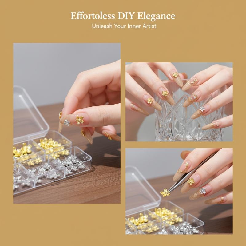 Dekorasi Seni Kuku 3D dari Log - Nail Art Lilac ulasan dan harga